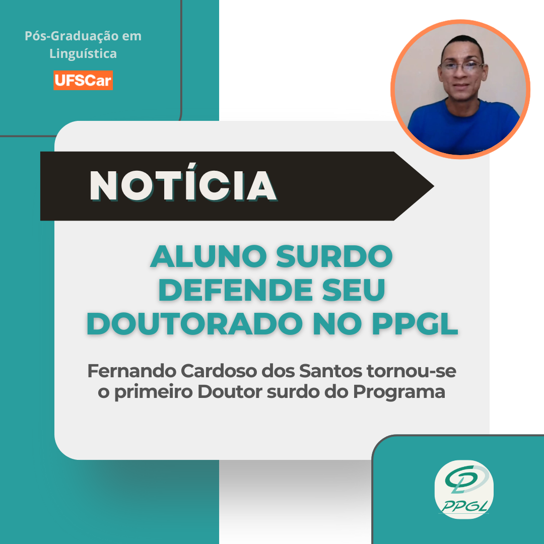 Aluno Surdo Defende Seu Doutorado No Ppgl Portugu S Brasil